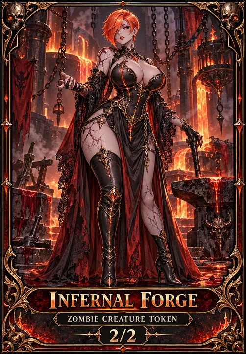 Infernal Forge Zombie token from Londors Den