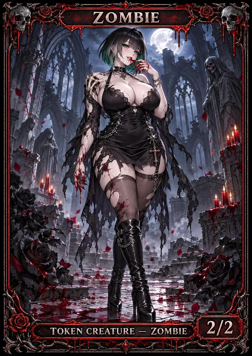 Emerald Bob Cathedral Zombie token from Londors Den