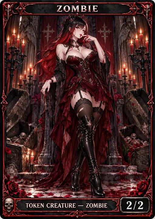Crimson Countess Zombie token from Londors Den