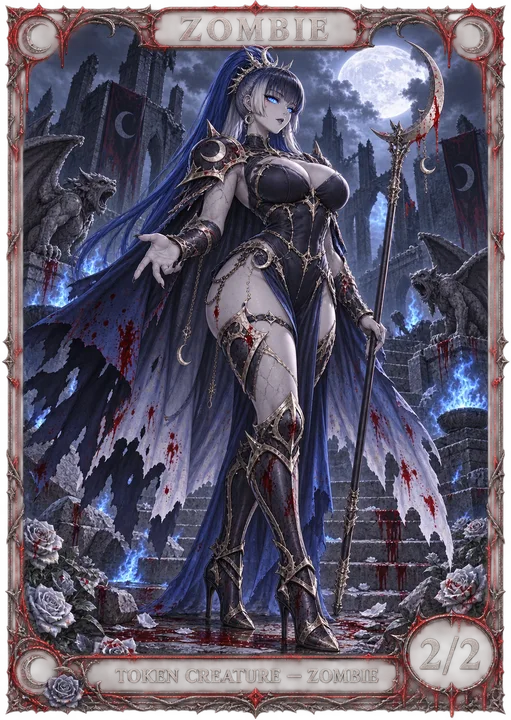 Cobalt Moon Knight Zombie token from Londors Den